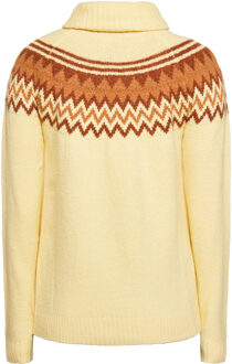Gebreide trui Dames Ananas geel veelkleurig - maat S