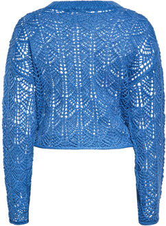 Gebreide trui Dames blauw - maat XS