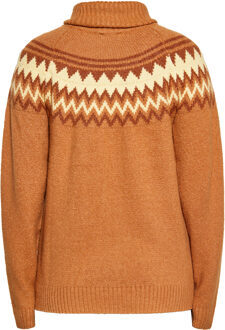 Gebreide trui Dames Camel Veelkleurig