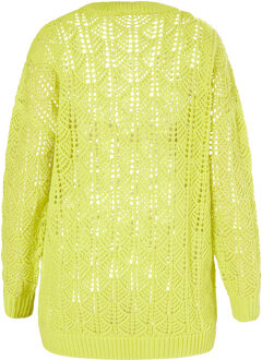 Gebreide trui Dames kalk Limoengroen - XL