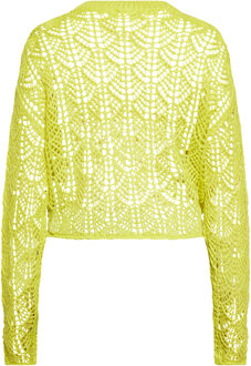 Gebreide trui Dames kalk - maat XS Limoengroen