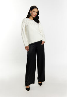 Gebreide trui Dames wit - XL/2XL