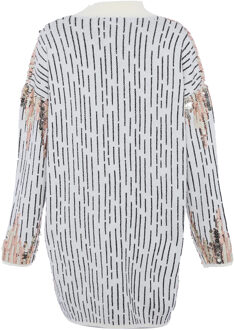 Gebreide trui Dames wolwit - maat M/L Gebroken wit