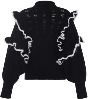 Gebreide trui Dames zwart - M/L