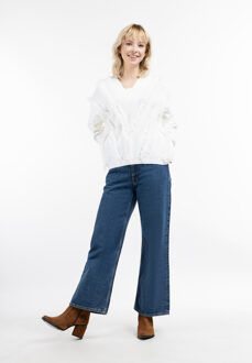 gebreide trui gaya - maat M/L Wit