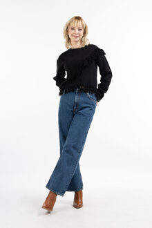 gebreide trui gaya - maat M/L Zwart