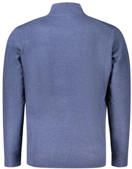 Gebreide Trui Hoge Halsstijl Lichtblauw - 3XL