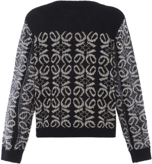 Gebreide trui met pailletten Dames zwart - M/L