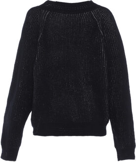 Gebreide trui met pailletten Dames zwart - XL/2XL