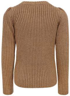 Gebreide trui viscose gold voor meisjes in de kleur - maat 128 Goud