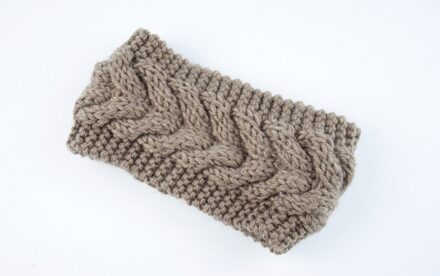 Gebreide Twist Warme Muts Oor Warmer Headwrap Haarband Winter Hoeden Voor Vrouwen Mode Dames Beanie Haaraccessoires khaki
