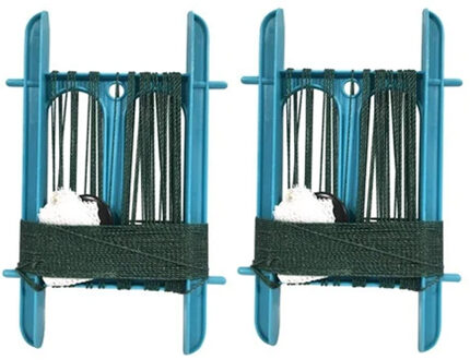 Gebro Lijn Krabhengel / vishengel voor krabbetjes - 2x - blauw - 13 m