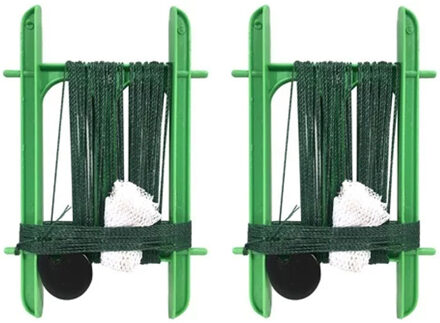 Gebro Lijn Krabhengel / vishengel voor krabbetjes - 2x - groen - 13 m