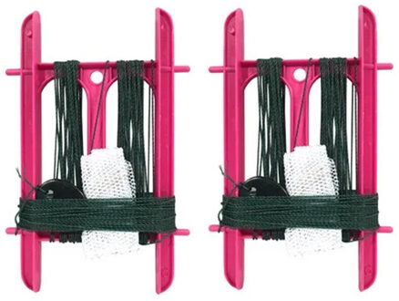 Gebro Lijn Krabhengel / vishengel voor krabbetjes - 2x - roze - 13 m
