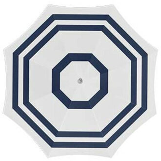 Gebro Parasol - wit/blauw - D200 cm - UV-bescherming - incl. draagtas