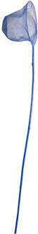 Gebro Visnet - bamboe hout - blauw - 80 cm - schepnet