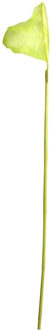 Gebro Vlindernet/insectennet - bamboe hout - geel - 80 cm
