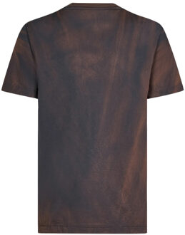 Gebroken wit Bookish Land slim-fit benzine T-shirt Grijs