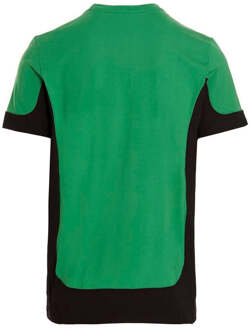 Gebroken wit Diag Outline zwart sport-T-shirt