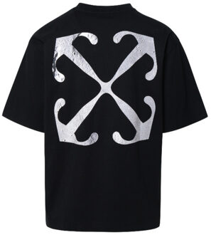 Gebroken wit Lunar Arrow Skate Fit zwart T-shirt
