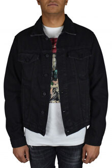 Gebroken wit spijkerjasje zwart