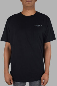 Gebroken wit T-shirt zwart - maat XS