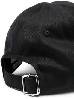 Gebroken witte Arrow-baseballpet in zwart