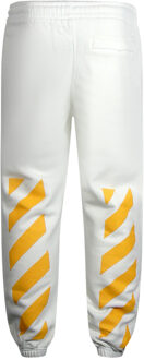 Gebroken witte Caravaggio-schilderij Verkort logo witte joggingbroek - M