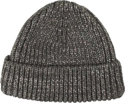 Gebroken witte Hand Off-logo Lurex grijze muts Grijs