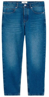 Gebruikte Blauwe Tapered Fit Jeans Ami Paris , Blue , Heren - W28