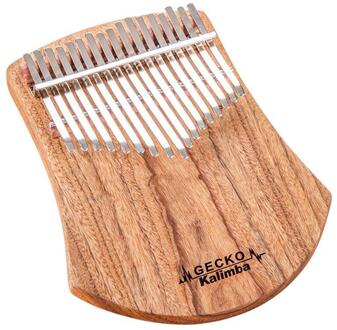 Gecko 17 Toetsen Kalimba Afrikaanse Kamfer Hout Duim Piano Vinger Percussie Vinger Toetsenbord Muziekinstrument Met Tuning Hamer
