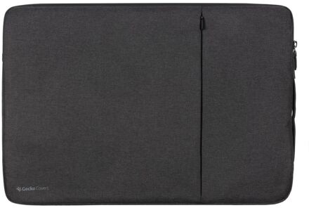 Gecko Covers Universele Eco Laptop Hoes - 17 inch - Duurzame Hoes - Vervaardigd uit 100% GRS Materiaal - Zipper Sleeve - Zwart
