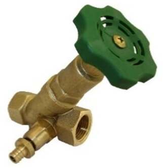 Gecombineerde vrijloopklep met terugslagklep, 3/4"IT, met aftapkraan - 98919233