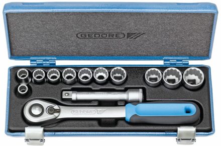 Gedore 2545829 Dopsleutelinzetstuk Metrisch 1/2 (12.5 mm) 13-delig