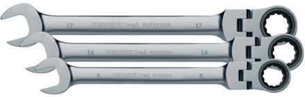 Gedore 3300890 R07305005 Steek-ringratelsleutelset