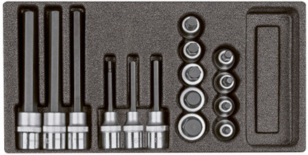 Gedore Dopsleutelschroevendraaiers 1/2” | 2/6 CT-module | 15-dlg - 3301710