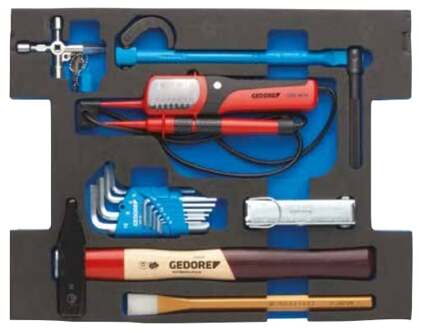 Gedore Gereedschapset Sanitair In Ct-Module Tbv Sortimo L-Boxx 136®, 13-Dlg. (1100 CT2 03 100 B) - 2940590