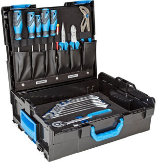 Gedore Gereedschapsset - 30-delig -in L-box - Zwart/blauw