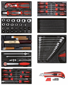 Gedore Gereedschapsset 8 x ES-Modules + Afbreekmes | 80-dlg - 3301655