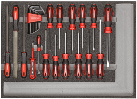 Gedore Gereedschapsset Schr. Dr. + Vijlen | CT-Module | 25-dlg - 3301683
