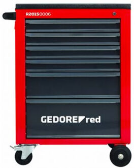 Gedore Gereedschapswagen Leeg - Mechanic - 6 Lades - Rood, Zwart
