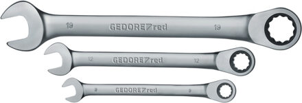 Gedore R07105005 5-delige Ring-/steekratelsleutelset - 8-19mm