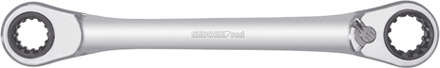 Gedore R07501019 Dubbele Ringratelsleutel | 4 in 1 | Omschakelbaar | Metrisch - 3300899