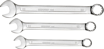 Gedore RED R09105017 17-delige Ring-/steeksleutelset - 6-22mm