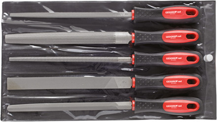 Gedore RED Vijlenset 3-kant + 4-kant + plat + rond + halfrond 5-delig 3301597 1 stuk(s)