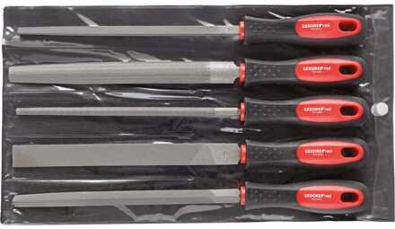 Gedore RED Vijlenset 3-kant + 4-kant + plat + rond + halfrond 5-delig 3301597 1 stuk(s)