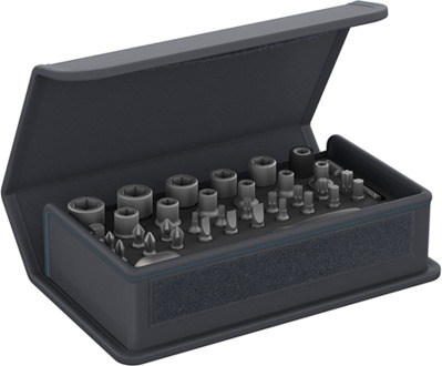 Gedore TC 666 MU-20 | Bitdopsleutelset 1/4" | in etui met CT-module | 35-delig - 3085015