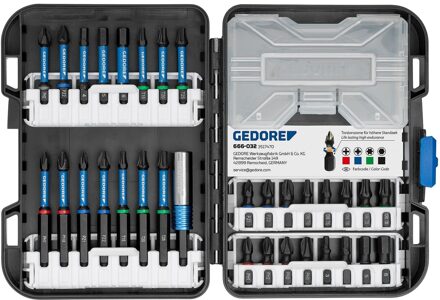 Gedore Torsiebitsortiment | 1/4" | 32-dlg | PH+PZ+IN+TX - 3517470