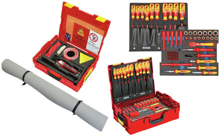 Gedore VDE gereedschapset | 3/8" | 63-delig | Voor hybride auto's | In L-Boxx - 3445720