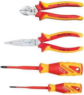 Gedore VDE | Tangen + Schroevendraaierset | 4-delig - 3100340